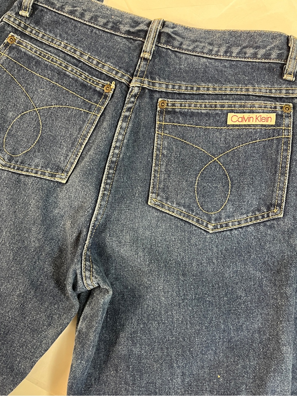 Vintage Calvin Klein made in USA 100% cotton women’s 30 Jeans Branded pockets